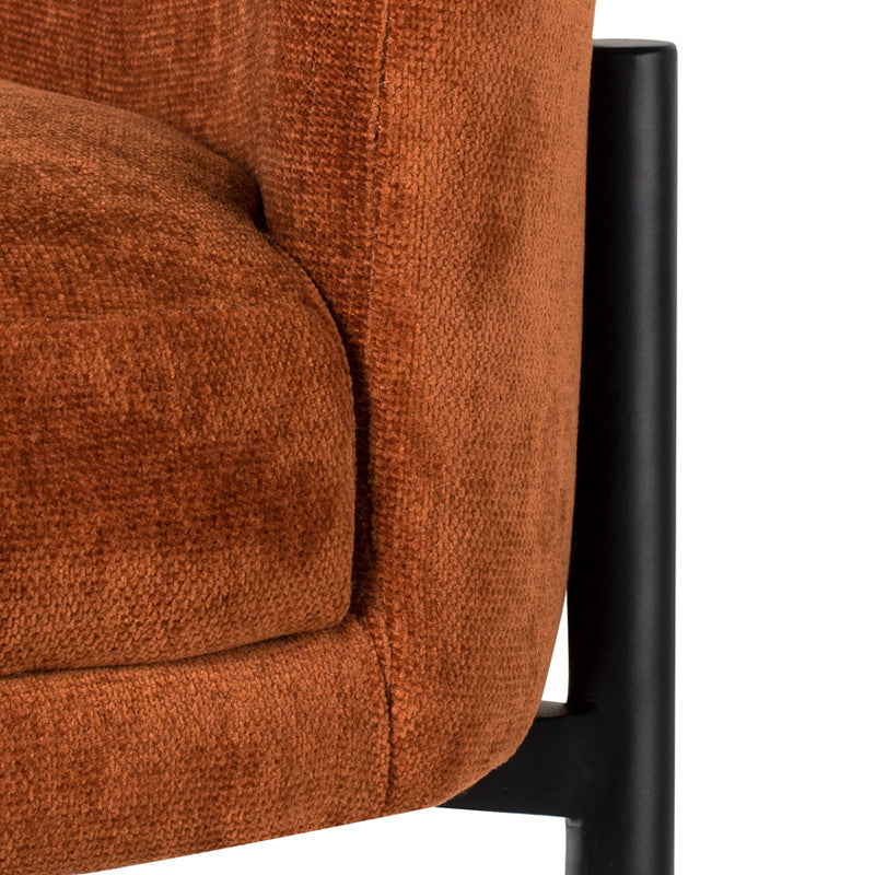 Inna Terracotta Fabric Bar Stool, HGMV232