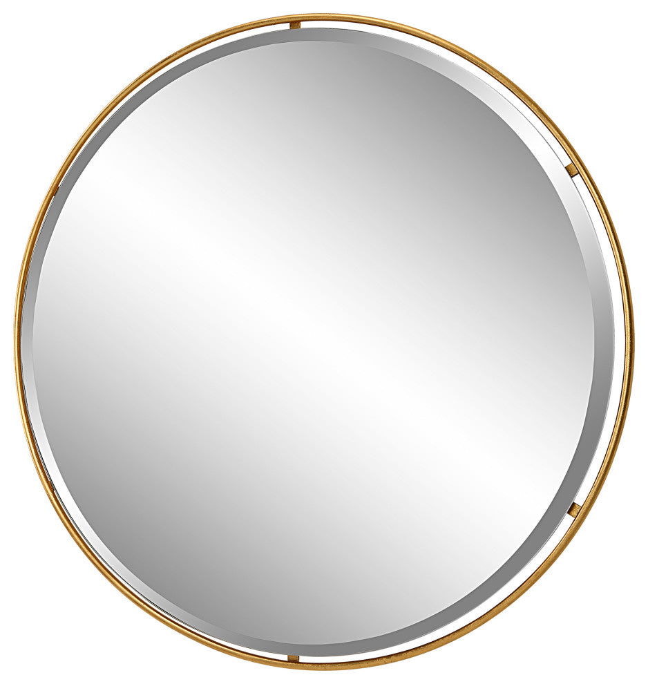 Uttermost Canillo Gold Round Mirror