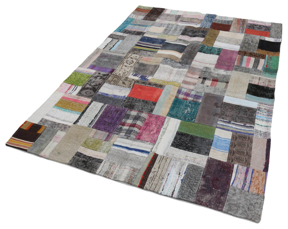 Rug N Carpet - Handmade Oriental 5' 7'' x 7' 10'' Vintage Patchwork Kilim Rug