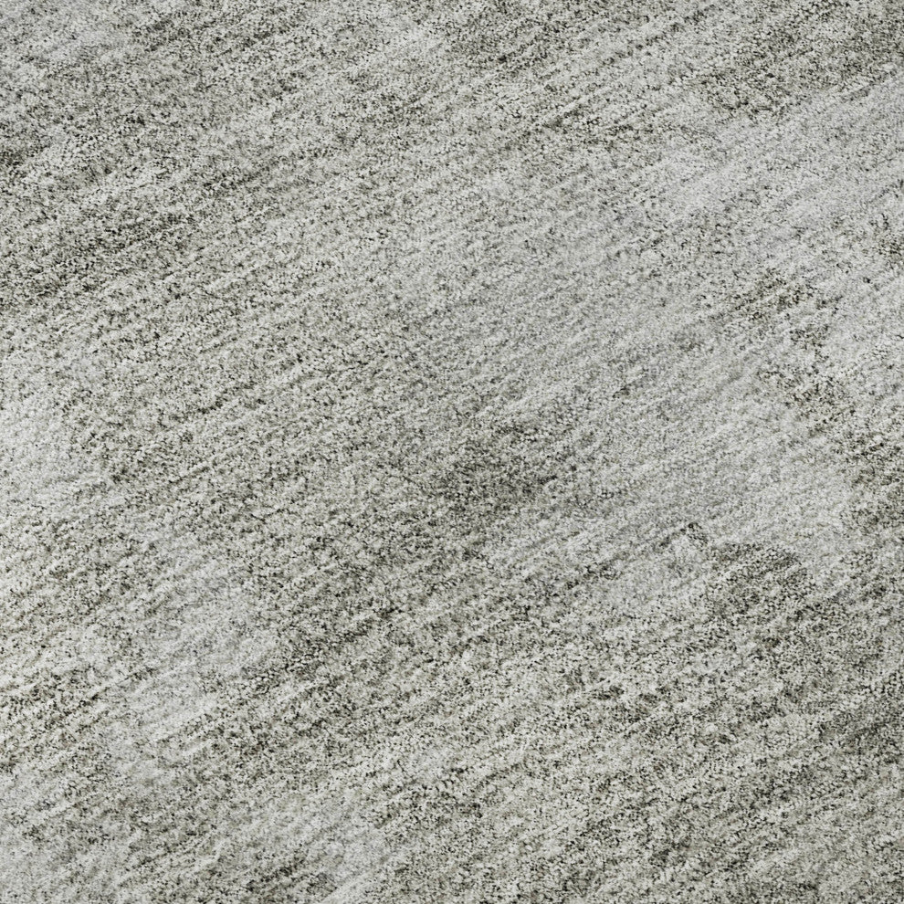Premium Machine Washable Mayfield AMF626 Gray 8' x 8' Round Rug
