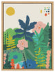 Sylvie Zen Garden 1 Framed Canvas by Kelly Knaga, Natural 18x24