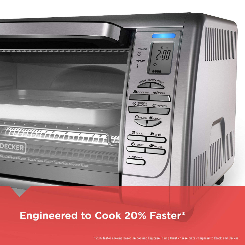 Countertop Convection Toaster Oven, Stainless Steel