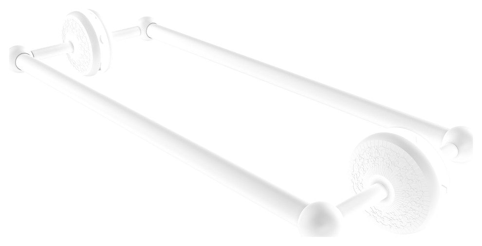 Monte Carlo 18" Back to Back Shower Door Towel Bar, Matte White