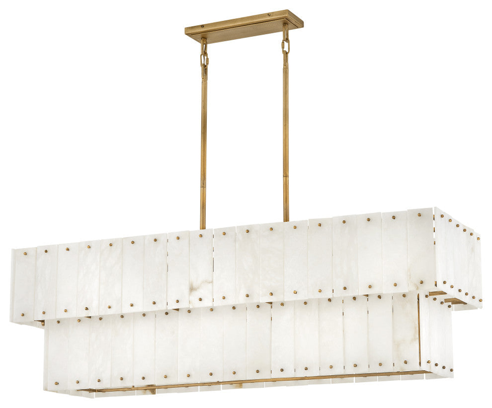 Fredrick Ramond Simone Medium Eight Light Linear, Burnished Gold