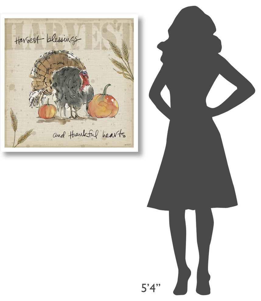 "Be Thankful II" Digital Paper Print by Anne Tavoletti, 32"x32"