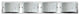 Hinkley Daphne Four Light Vanity, Chrome
