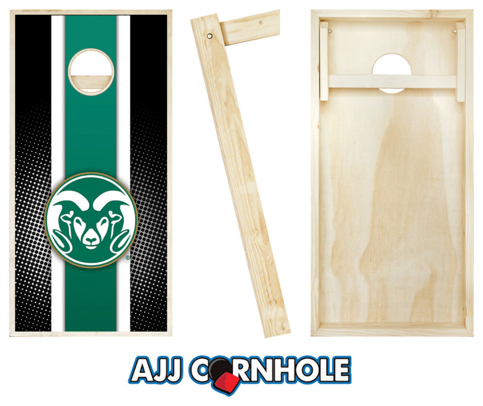 Colorado State Striped Cornhole Set