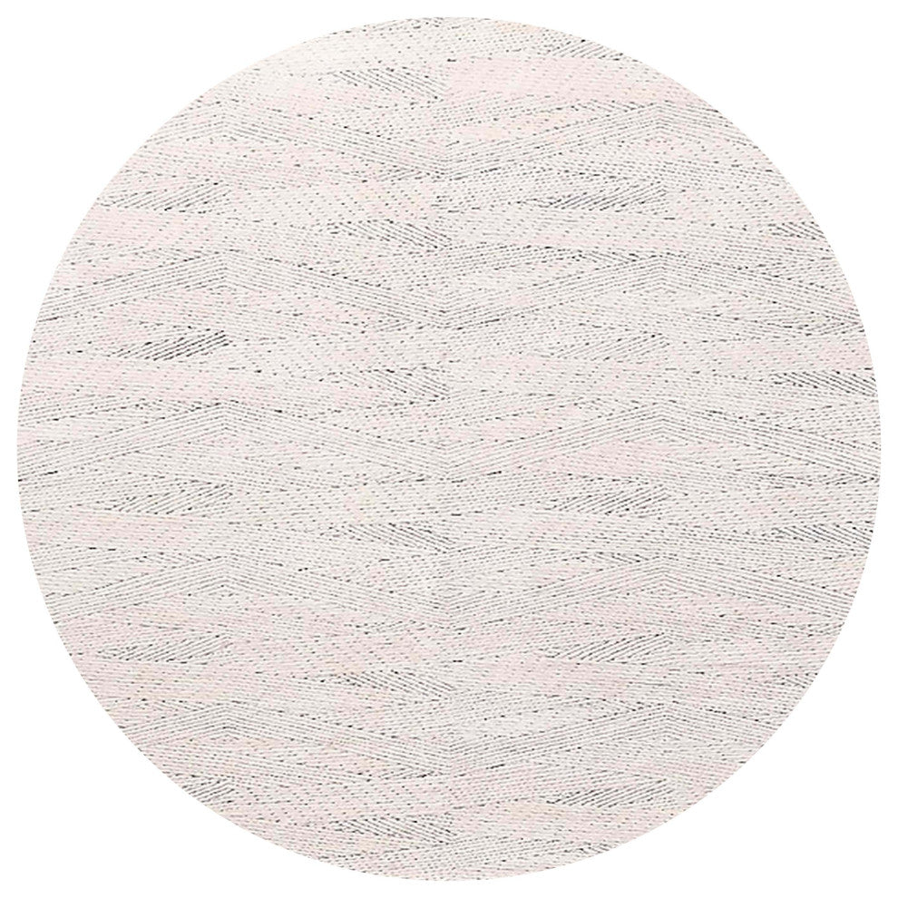 Ahgly Company Indoor Round Mid-Century Modern Area Rugs, 7' Round