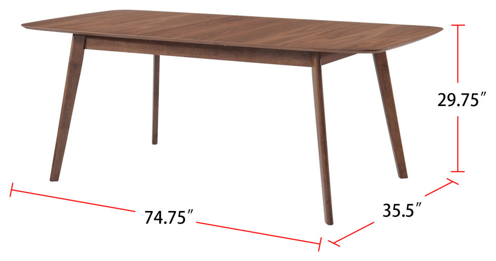 Rectangular Dining Table in Natural Walnut