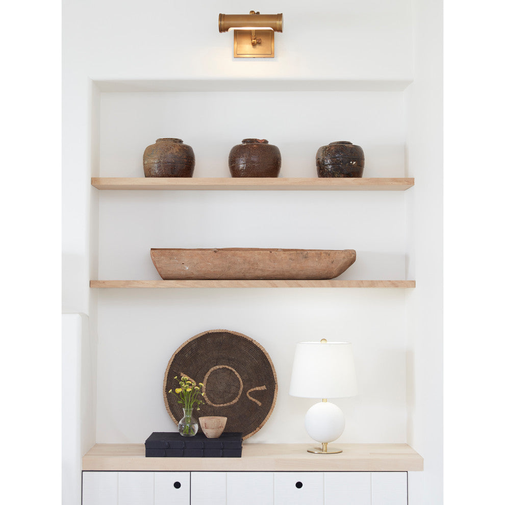 Tate Picture Light Small, Natural Brass