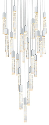 Elegant Lighting 2089G42 Aurora 42"W Crystal Chandelier - Chrome