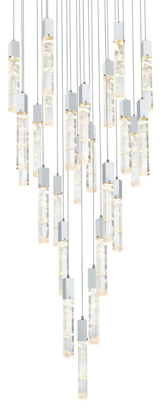 Elegant Lighting 2089G42 Aurora 42"W Crystal Chandelier - Chrome