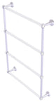 Pacific Beach 4 Tier 24" Ladder Towel Bar with Groovy Accents, Satin Chrome