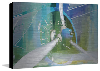 "Blades" UV Ink Print on Brushed  Aluminum, 36"x24"