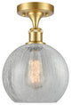 Innovations Lighting 516-1C-SG-G125-8 Athens 1 Light 8" Semi-Flush Mount