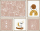 Multiple Faces Pentaptych, 5-Piece Set