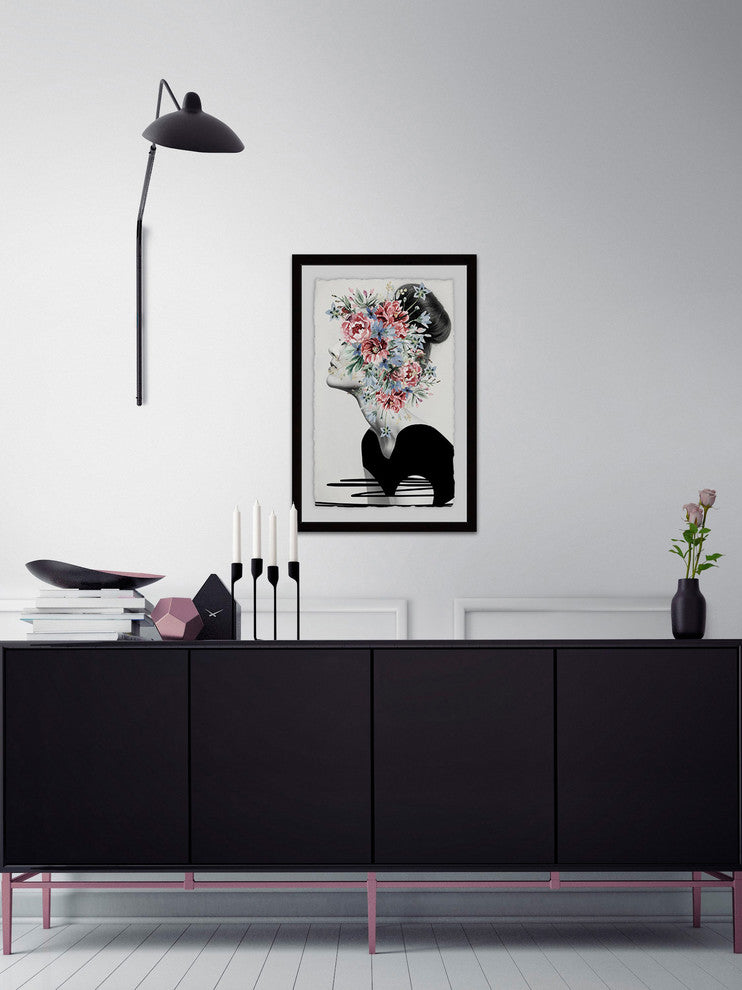 "Flower Crown" Framed Painting Print, 16"x24"