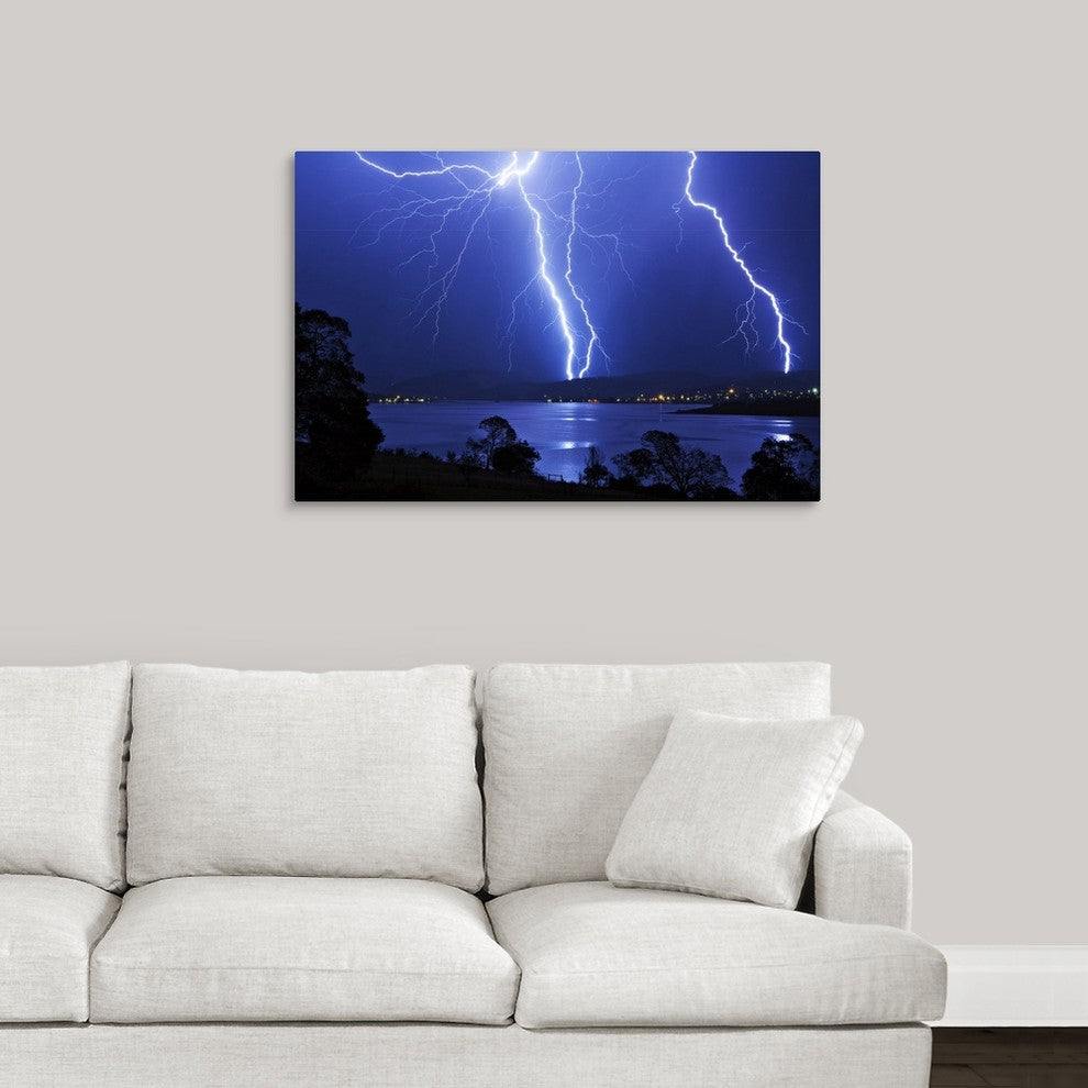 "Stormy Night" Wrapped Canvas Art Print, 36"x24"x1.5"