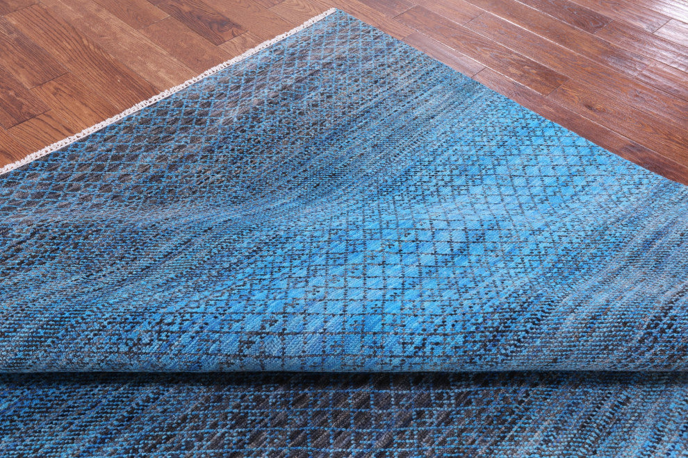 7' 11" X 10' 4" Savannah Grass Handmade Wool Rug - Q13247