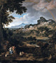 Joseph Anton Koch Heroic Landscape With Rainbow Wall Decal
