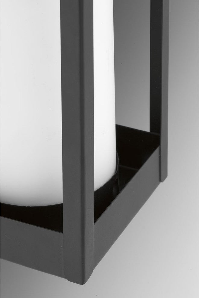 Patewood Collection 1-Light Medium Wall Lantern, Black