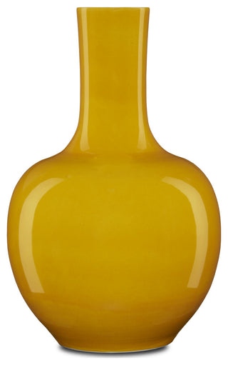 Imperial Yellow Long Neck Vase