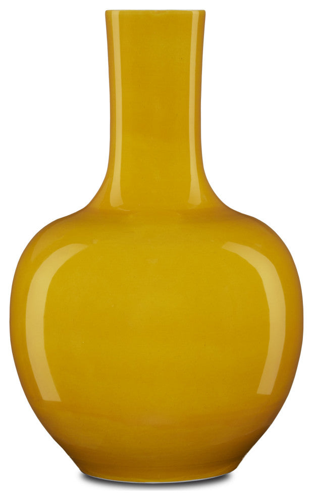 Imperial Yellow Long Neck Vase