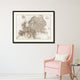 Europe Vintage Sepia Map Canvas Print, 16"x21"