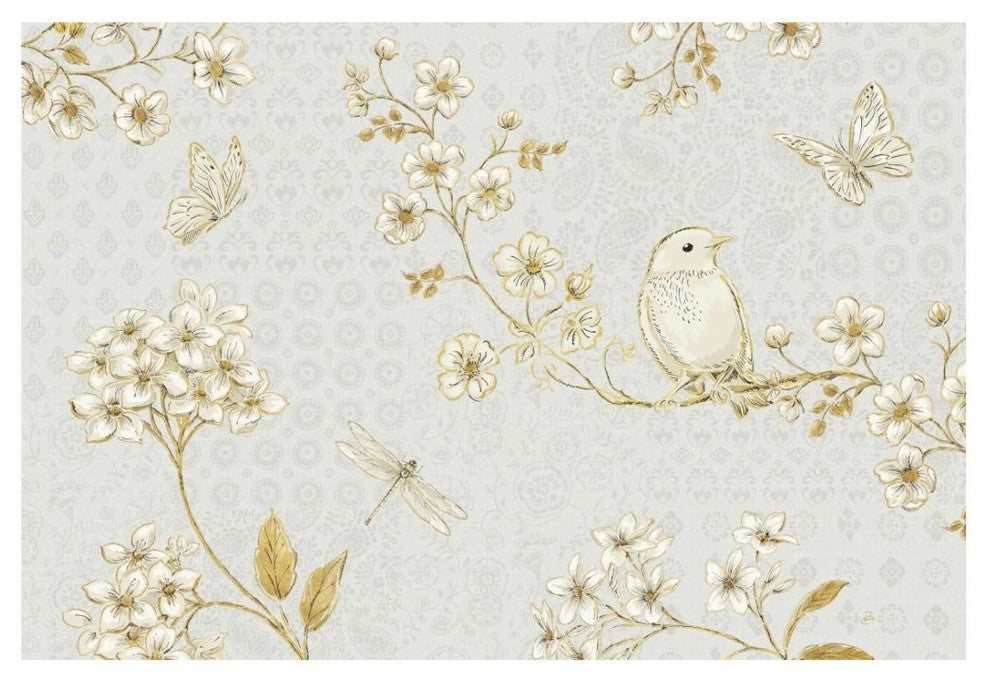 "Golden Garden I" Digital Paper Print by Daphne Brissonnet, 26"x18"