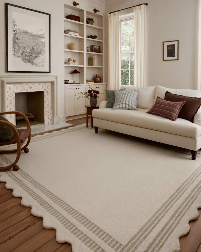 Chris Loves Julia x Loloi Scottie Ivory / Grey 2'-3" x 3'-9" Runner Rug