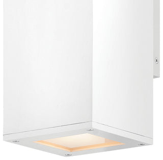 Hinkley Tetra Small Wall Mount Lantern Up/Down, Textured White