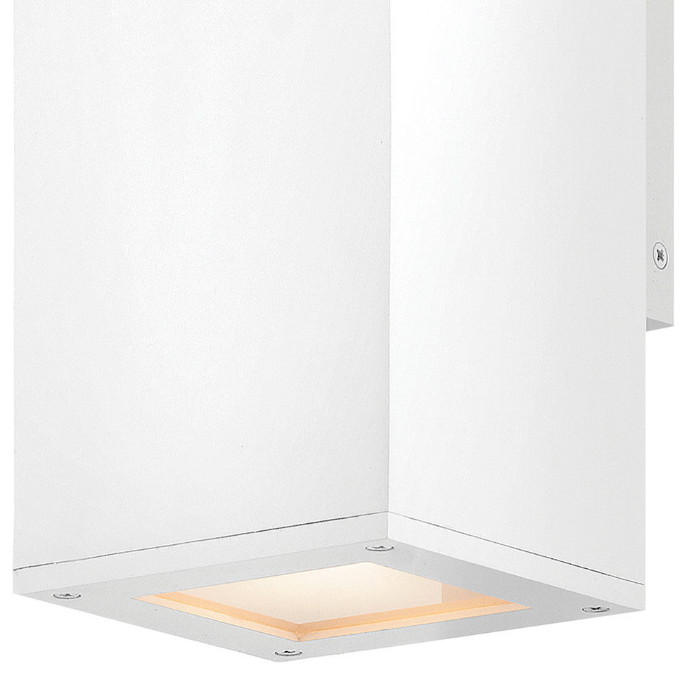 Hinkley Tetra Small Wall Mount Lantern Up/Down, Textured White