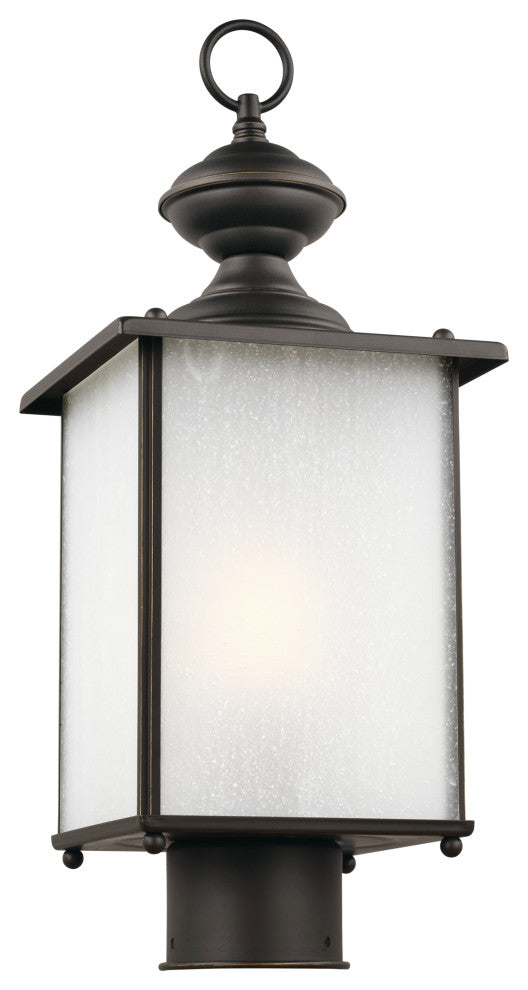 Jamestowne 1-Light Outdoor Post Lantern, Antique Bronze