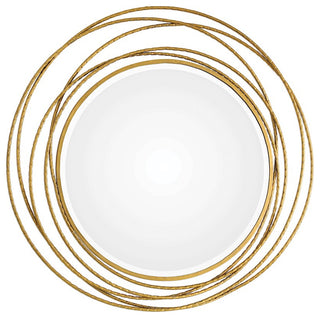 Uttermost Whirlwind Gold Round Mirror, 9348