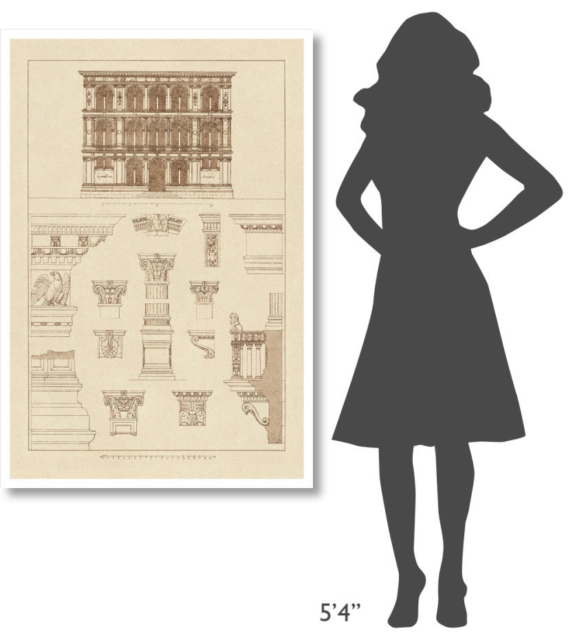 "Palazzo Vendramin-Calergi at Venice" Paper Print by J. Buhlmann, 34"x50"