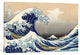 "The Great Wave at Kanagawa" by Katsushika Hokusai, 26x18x1.5