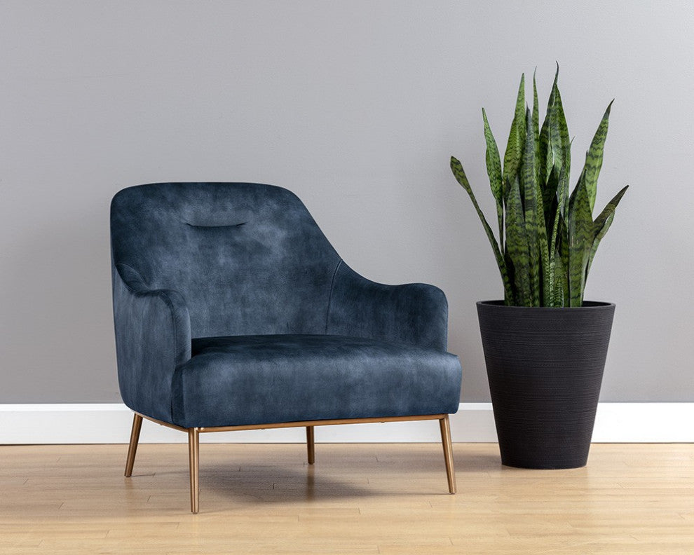 Cameron Lounge Chair, Nono Petrol