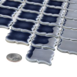 Hudson Tangier Mosaic Floor and Wall Tile, Noir