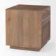 Grier 19.0Lx19.0Wx21.0H Medium Brown Wood and Cane Accent Table