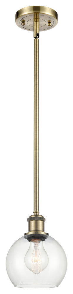 Innovations Lighting 516-1S-AB-G122-6-LED Athens 1 Light 6" Mini Pendant