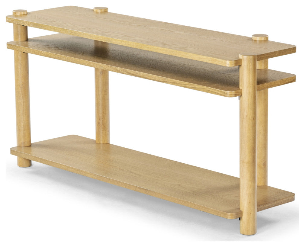 Safavieh Couture Edisyn Wood Console Table, Natural