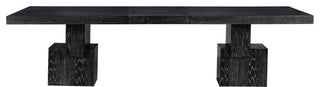 Anzio Oak Veneer Dining Table, Black