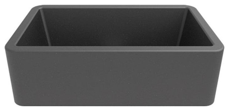 Apron Kitchen Sink 33"x19", Titanium Gray Metallic