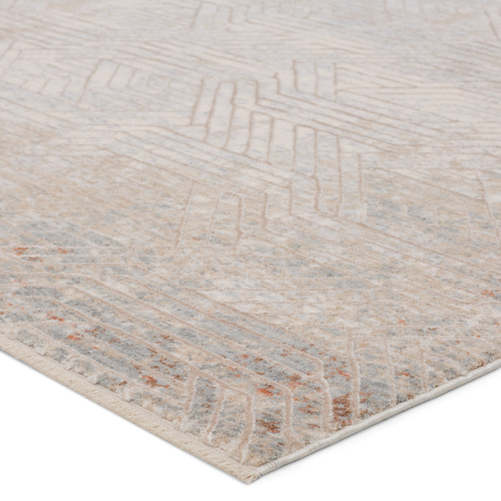 Jaipur Living Venture Geometric Tan/ Gray Runner Rug 3'X10'