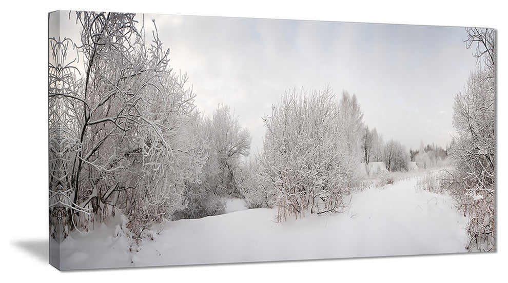 "Frosted Trees" Landscape Canvas Print, 40"x20"