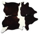 72" X 84" Chocolate And White Cowhide - Rug