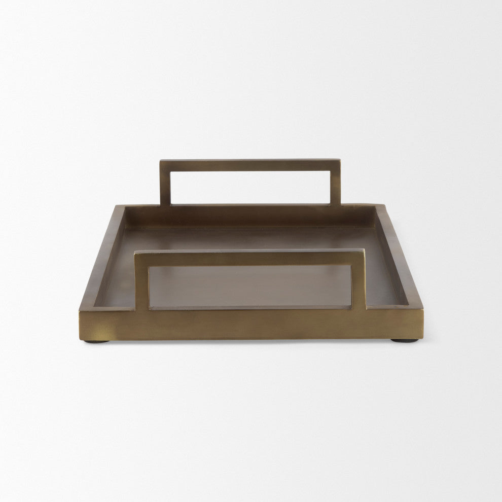 Shay Gold Aluminium Tray, Medium