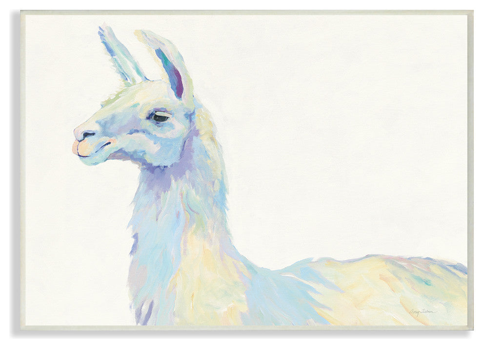 Ophelia The Llama, 10x15, Wall Plaque Art