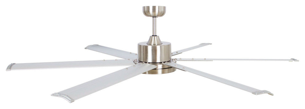 65 in Brushed Nickel Modern LED Ceiling fan with 6 Blades