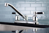 Kingston Brass 8" Centerset Kitchen Faucet, Polished Chrome